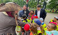 Wodny plac zabaw otwarty. Dzieci nie poznały Jacka Sparrowa