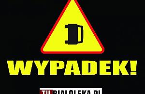 Zderzenie na węźle S8. Kierowcy kolejno wjeżdżali w barierki