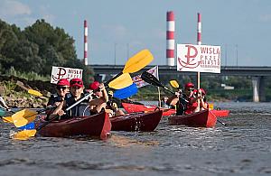 Powstańcze kajaki po raz szesnasty. Spotkanie w wawerskiej przystani