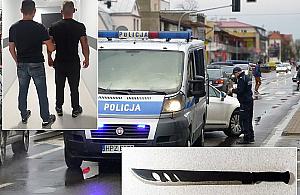 Zatrzymał kierowcę bmw i okładał auto maczetą