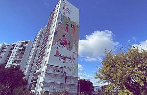 Wielkie malowidło na Tarchominie. "Pierwszy ekologiczny mural Białołęki"