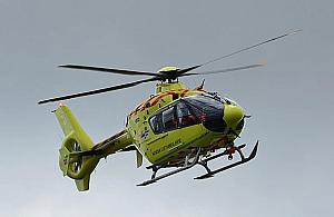 Wypadek na S8. Śmigłowiec lądował na polu przy Szeligowskiej