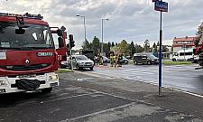 Wojskowe auto zderzyło się z cysterną. Modlińska zablokowana