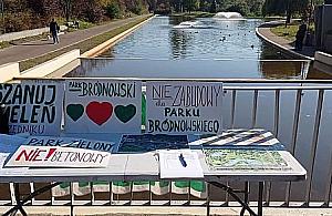 Nie wszyscy chcą lodowiska. Protest w parku Bródnowskim