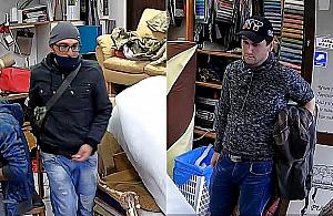 Kradzież w zakładzie tapicerskim na Bródnie. Rozpoznajesz tych mężczyzn?