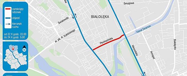 Duże utrudnienia w sobotę. Zamkną odcinek Płochocińskiej