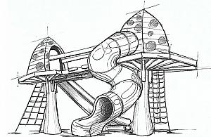 Niezwykły projekt placu zabaw. Inspiracją filmy Tima Burtona