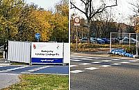 Ogrodzenie całkowicie zasłaniało pieszych. "Spełniało wymagania ZDM"