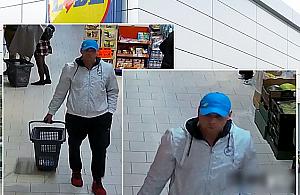 Kradzież w Lidlu przy Płochocińskiej. Szukają podejrzanego