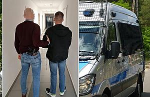 Schował się... pod kołdrą. Nie chciał wpuścić policji, więc wyważyli drzwi