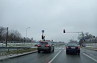 Epidemia absurdów. Korek na Wale Miedzeszyńskim z powodu... koronawirusa