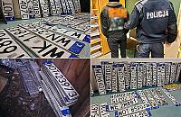 Rekordziści schwytani w Józefowie. Ukradli 105 tablic jednej nocy