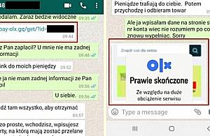 Fałszywe linki do OLX i WhatsApp. Policja ostrzega