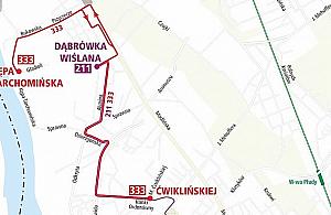 Rusza autobus na Kępę Tarchomińską. Buków odcięty w weekendy