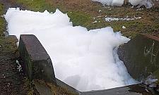 Kanałek Wawerski cały w pianie. Co było tego przyczyną?