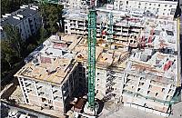 Były pawilony, będą mieszkania. Rośnie blok w sercu Bielan