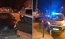 Pijany uczył jeździć pijaną. Efekt: skoszone słupki w Radości