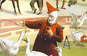 Afera z dawnej Warszawy. Klaun obrzucony ziemniakami, interweniował gubernator