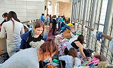 Legionowo: ratusz zasypany darami dla uchodźców