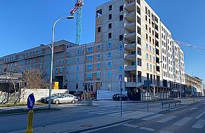 Nowa ulica na Tarchominie obok Galerii Północnej