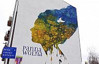 Jedna kamienica, dwa murale. "Panna Wolna" na Radzymi�skiej