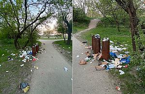 Plaża utonęła w śmieciach. Przybędzie... pięć koszy