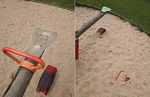 Plac zabaw na Bródnie do remontu. Wszystkiemu winni wandale?