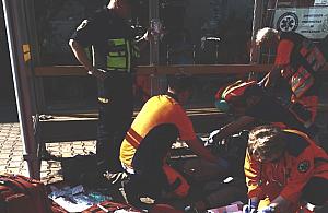 Tak go "suszyło", że wypił płyn do dezynfekcji. Zwijał się z bólu na pętli Piaski