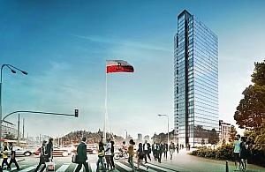 Nowy wieżowiec przy rondzie "Radosława". Powstaną biura czy mieszkania?