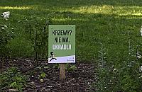 Tablica w parku Stawy Kellera