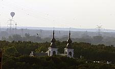 Balon nad Bielanami. Leciał 10 minut