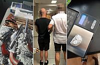 Znęcał się nad żoną i jej synem. Miał też spory składzik broni i narkotyków