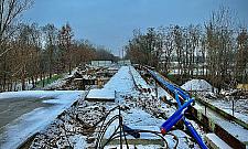 Budowa wiaduktu na Marywilskiej stanęła. Kiedy zostanie przywrócony ruch wahadłowy?