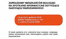 GAZ-SYSTEM zaprasza mieszkańców Białołęki na spotkanie
