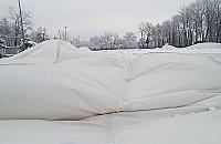 Zima zaskoczy�a sportowc�w. Zapad�y si� hale pneumatyczne