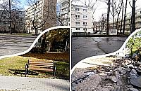 Podw�rkowe rewolucje na Woli. Rozbetonowuj� i sadz� ziele�