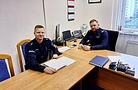 Zastępca komendanta i naczelnik z Tarchomina złapali złodzieja