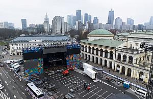 Wielka Orkiestra Świątecznej Pomocy w Warszawie. Finał na pl. Bankowym