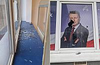 Nieznani sprawcy zaatakowali biuro poselskie Mariusza Błaszczaka i siedzibę PiS w Legionowie