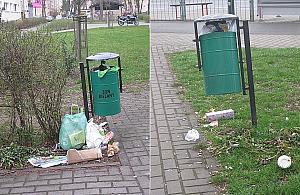 Wrzeciono tonie w śmieciach