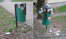 Wrzeciono tonie w śmieciach