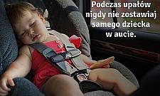 Ojciec pozostawił dziecko w rozgrzanym aucie