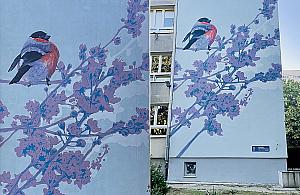 Nowy mural na Sadach Żoliborskich. Co przedstawia?