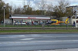 Lądowanie śmigłowca LPR na Tarchominie. Zaskakujący finał akcji ratunkowej