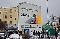 Mural antyprzemocowy na Woli ma dodawać odwagi