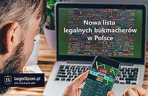 Nowa lista legalnych bukmacherów w Polsce