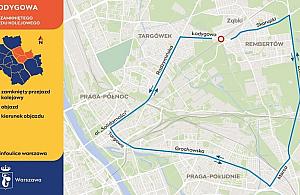 Nagły remont Łodygowej. Objazd przez... Grochowską