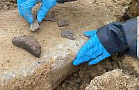 Średniowieczne znaleziska na budowie metra