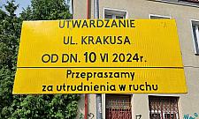 Utwardzają ulicę Krakusa