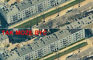 Szpaler krzewów kosztem chodnika w centrum Żoliborza?